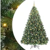 Dirbtinė Kalėdų eglutė su 300 LED Žalia 240 cm PE ir PVC