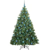 Dirbtinė Kalėdų eglutė su 300 LED Žalia 180 cm PE ir PVC