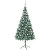 Dirbtinė Kalėdų eglutė su 300 LED Žalia 210 cm PVC ir plienas