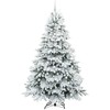 Dirbtinė Kalėdų eglutė su 300 LED Balta 240 cm PE ir PVC