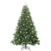 Dirbtinė Kalėdų eglutė su 300 LED Žalia 210 cm PE ir PVC