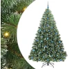 Dirbtinė Kalėdų eglutė su 300 LED Žalia 210 cm PE ir PVC