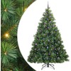 Dirbtinė Kalėdų eglutė su 300 LED Žalia 240 cm PE ir PVC