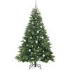 Dirbtinė Kalėdų eglutė su 300 LED Žalia 210 cm PE ir PVC
