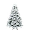 Dirbtinė Kalėdų eglutė su 300 LED Balta 210 cm PE ir PVC