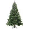 Dirbtinė Kalėdų eglutė su 300 LED Žalia 240 cm PE ir PVC