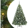 Dirbtinė Kalėdų eglutė su 300 LED Žalia 180 cm PE ir PVC