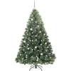 Dirbtinė Kalėdų eglutė su 300 LED Žalia 210 cm PE ir PVC