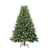 Dirbtinė Kalėdų eglutė su 300 LED Žalia 180 cm PE ir PVC