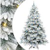 Dirbtinė Kalėdų eglutė su 300 LED Balta 240 cm PE ir PVC