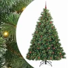 Dirbtinė Kalėdų eglutė su 300 LED Žalia 210 cm PE ir PVC
