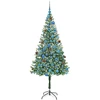 Dirbtinė Kalėdų eglutė su 300 LED Žalia 180 cm PVC ir plienas
