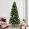 Dirbtinė Kalėdų eglutė su 300 LED Žalia 240 cm PE ir PVC