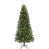 Dirbtinė Kalėdų eglutė su 300 LED Žalia 240 cm PE ir PVC