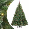 Dirbtinė Kalėdų eglutė su 300 LED Žalia 210 cm PE ir PVC