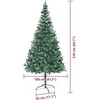 Dirbtinė Kalėdų eglutė su 300 LED Žalia 210 cm PVC ir plienas