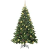 Dirbtinė Kalėdų eglutė su 300 LED Žalia 180 cm PE ir PVC