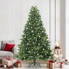 Dirbtinė Sulankstoma Kalėdų Eglutė 240 cm 300 LED Šilta balta
