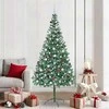 Dirbtinė Kalėdų eglutė su 300 LED Žalia 210 cm PVC ir plienas