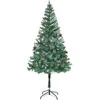 Dirbtinė Kalėdų eglutė su 300 LED Žalia 180 cm PVC ir plienas