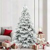 Dirbtinė Kalėdų eglutė su 300 LED Balta 210 cm PE ir PVC