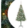 Dirbtinė Kalėdų eglutė su 300 LED Žalia 180 cm PVC ir plienas