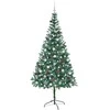 Dirbtinė Kalėdų eglutė su 300 LED Žalia 210 cm PVC ir plienas