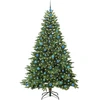 Dirbtinė Kalėdų eglutė su 300 LED Žalia 210 cm PE ir PVC