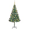 Dirbtinė Kalėdų eglutė su 300 LED Žalia 180 cm PVC ir plienas