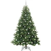 Dirbtinė Kalėdų eglutė su 300 LED Žalia 210 cm PE ir PVC
