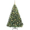 Dirbtinė Kalėdų eglutė su 300 LED Žalia 180 cm PE ir PVC
