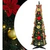 Dirbtinė Kalėdų eglutė su 50 LED s stovu Žalia 125 cm PVC
