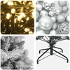 Dirbtinė Kalėdų eglutė su burbulais 120 cm 150 LED Šilta balta