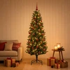 Dirbtinė Kalėdų eglutė su burbulais 120 cm 150 LED Šilta balta