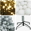 Dirbtinė Kalėdų eglutė su burbulais 120 cm 150 LED Šilta balta