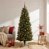 Dirbtinė Kalėdų eglutė su burbulais 120 cm 150 LED Šilta balta