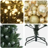 Dirbtinė Kalėdų eglutė su burbulais 120 cm 150 LED Šilta balta
