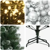 Dirbtinė Kalėdų eglutė su burbulais 150 cm 150 LED Šilta balta