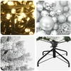 Dirbtinė Kalėdų eglutė su burbulais 150 cm 150 LED Šilta balta