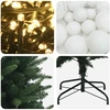 Dirbtinė Kalėdų eglutė su burbulais 150 cm 150 LED Šilta balta