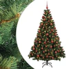 Dirbtinė Kalėdų eglutė su burbulais 180 cm 300 LED Šilta balta