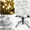 Dirbtinė Kalėdų eglutė su burbulais 180 cm 300 LED Šilta balta