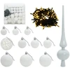 Dirbtinė Kalėdų eglutė su burbulais 210 cm 300 LED Šilta balta