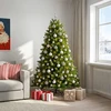 Dirbtinė Kalėdų eglutė su burbulais 240 cm 300 LED Šilta balta