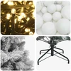 Dirbtinė Kalėdų eglutė su burbulais 240 cm 300 LED Šilta balta