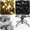 Dirbtinė Kalėdų eglutė su burbulais 240 cm 300 LED Šilta balta