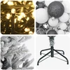Dirbtinė Kalėdų eglutė su burbulais 240 cm 300 LED Šilta balta