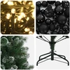 Dirbtinė Kalėdų eglutė su burbulais 240 cm 300 LED Šilta balta