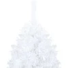 Dirbtinė Kalėdų eglutė su žaisliukais, balta, 150cm, PVC