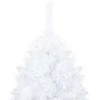 Dirbtinė Kalėdų eglutė su žaisliukais, balta, 150cm, PVC